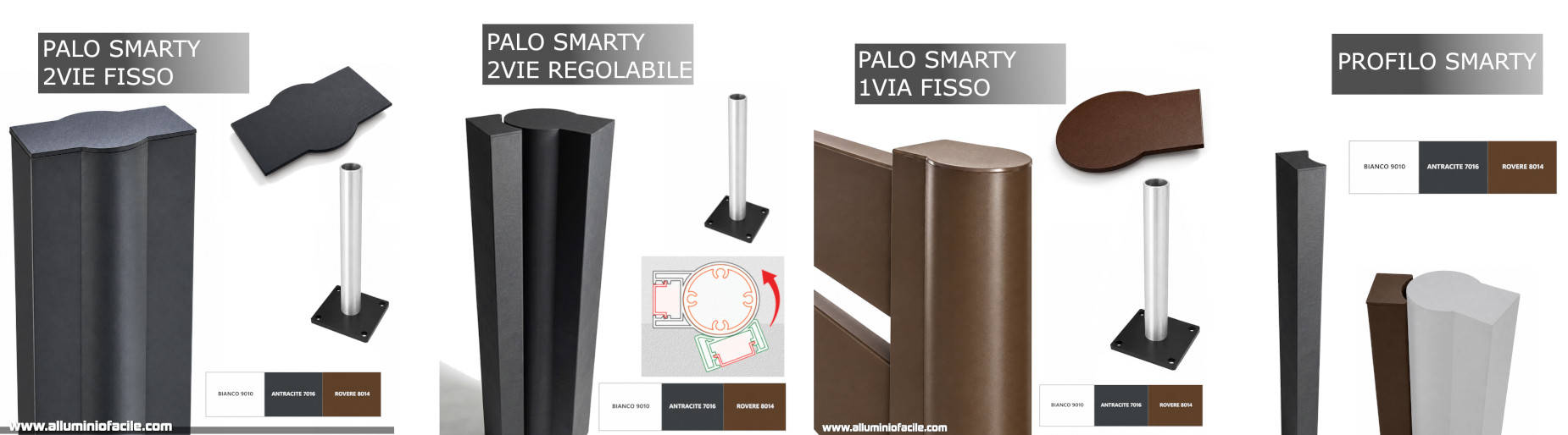 PALI E PROFILI PER RECINZIONE SMARTY