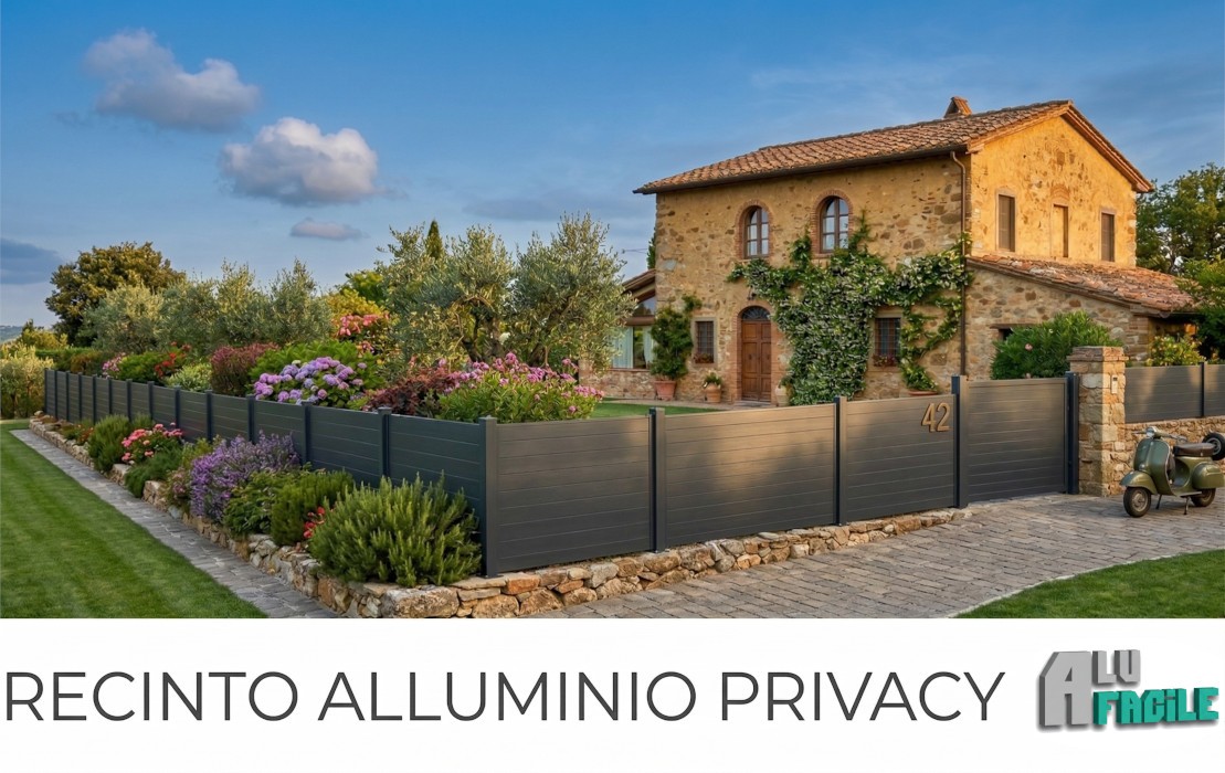 Recinzioni in alluminio a incastro: divisori privacy senza manutenzione