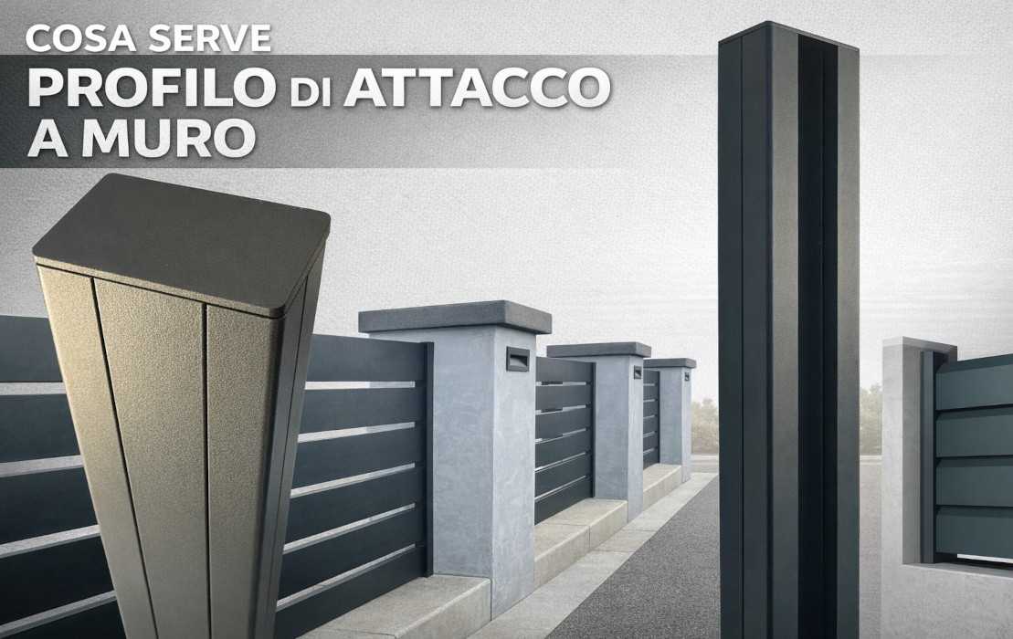 Profilo di attacco a muro per recinzioni in alluminio: cos'è e perché è fondamentale