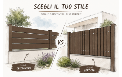 Doghe orizzontali o verticali: quale stile scegliere per la recinzione?